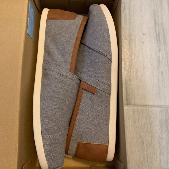 TOMS CLASSIC Frost Grey Chambray - Picture 2 of 4